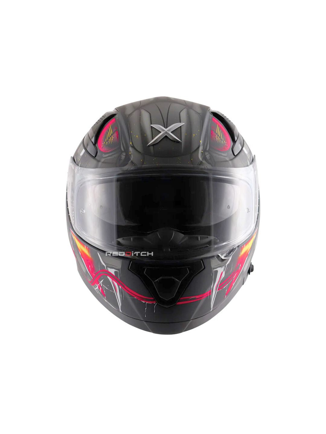 Axor Apex Venomous, a premium motorcycle helmet with a striking venom-inspired design, advanced safety features, and an aerodynamic build for optimal protection and style