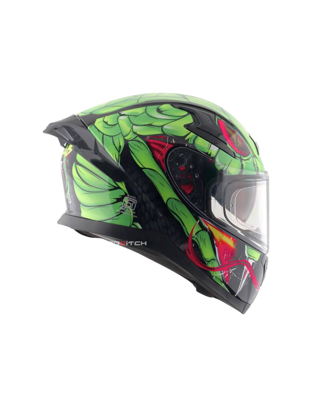 Axor Apex Venomous, a premium motorcycle helmet with a striking venom-inspired design, advanced safety features, and an aerodynamic build for optimal protection and style