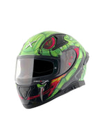 Axor Apex Venomous, a premium motorcycle helmet with a striking venom-inspired design, advanced safety features, and an aerodynamic build for optimal protection and style