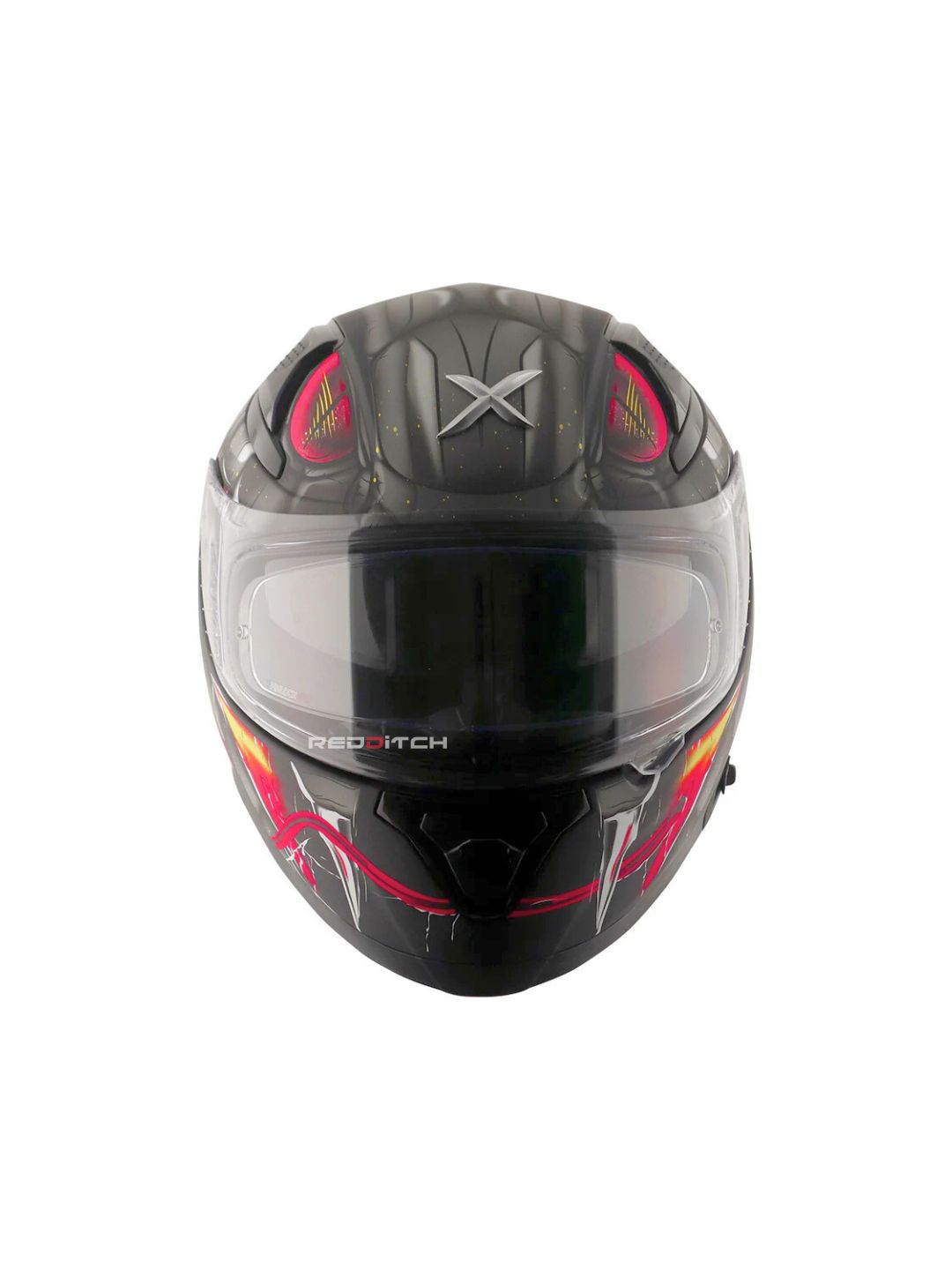 Axor Apex Venomous, a premium motorcycle helmet with a striking venom-inspired design, advanced safety features, and an aerodynamic build for optimal protection and style