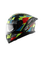 Axor Apex Vivid, a motorcycle helmet featuring a vibrant, eye-catching design with advanced safety features and superior comfort, perfect for riders who seek protection and bold style.