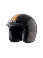 AXOR Retro Jet Open Face Helmet, a stylish and classic open-face helmet offering great comfort and protection, designed with a retro look for urban riders, featuring a lightweight build and excellent ventilation.
