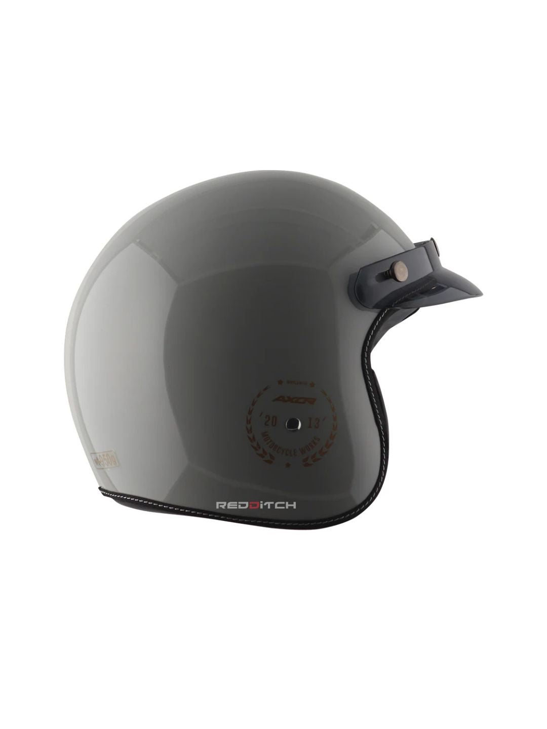 AXOR Retro Jet Open Face Helmet, a stylish and classic open-face helmet offering great comfort and protection, designed with a retro look for urban riders, featuring a lightweight build and excellent ventilation.