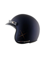 AXOR Retro Jet Open Face Helmet, a stylish and classic open-face helmet offering great comfort and protection, designed with a retro look for urban riders, featuring a lightweight build and excellent ventilation.