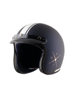 AXOR Retro Jet Open Face Helmet, a stylish and classic open-face helmet offering great comfort and protection, designed with a retro look for urban riders, featuring a lightweight build and excellent ventilation.