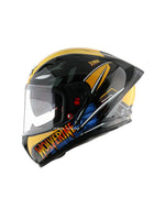 Axor Street Marvel Wolverine Edition, a motorcycle helmet featuring iconic Wolverine-themed graphics, advanced safety features, and superior comfort, perfect for riders who want to combine protection with a bold, heroic style.