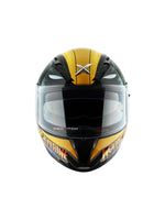 Axor Street Marvel Wolverine Edition, a motorcycle helmet featuring iconic Wolverine-themed graphics, advanced safety features, and superior comfort, perfect for riders who want to combine protection with a bold, heroic style.