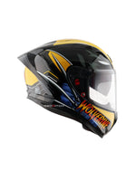 Axor Street Marvel Wolverine Edition, a motorcycle helmet featuring iconic Wolverine-themed graphics, advanced safety features, and superior comfort, perfect for riders who want to combine protection with a bold, heroic style.
