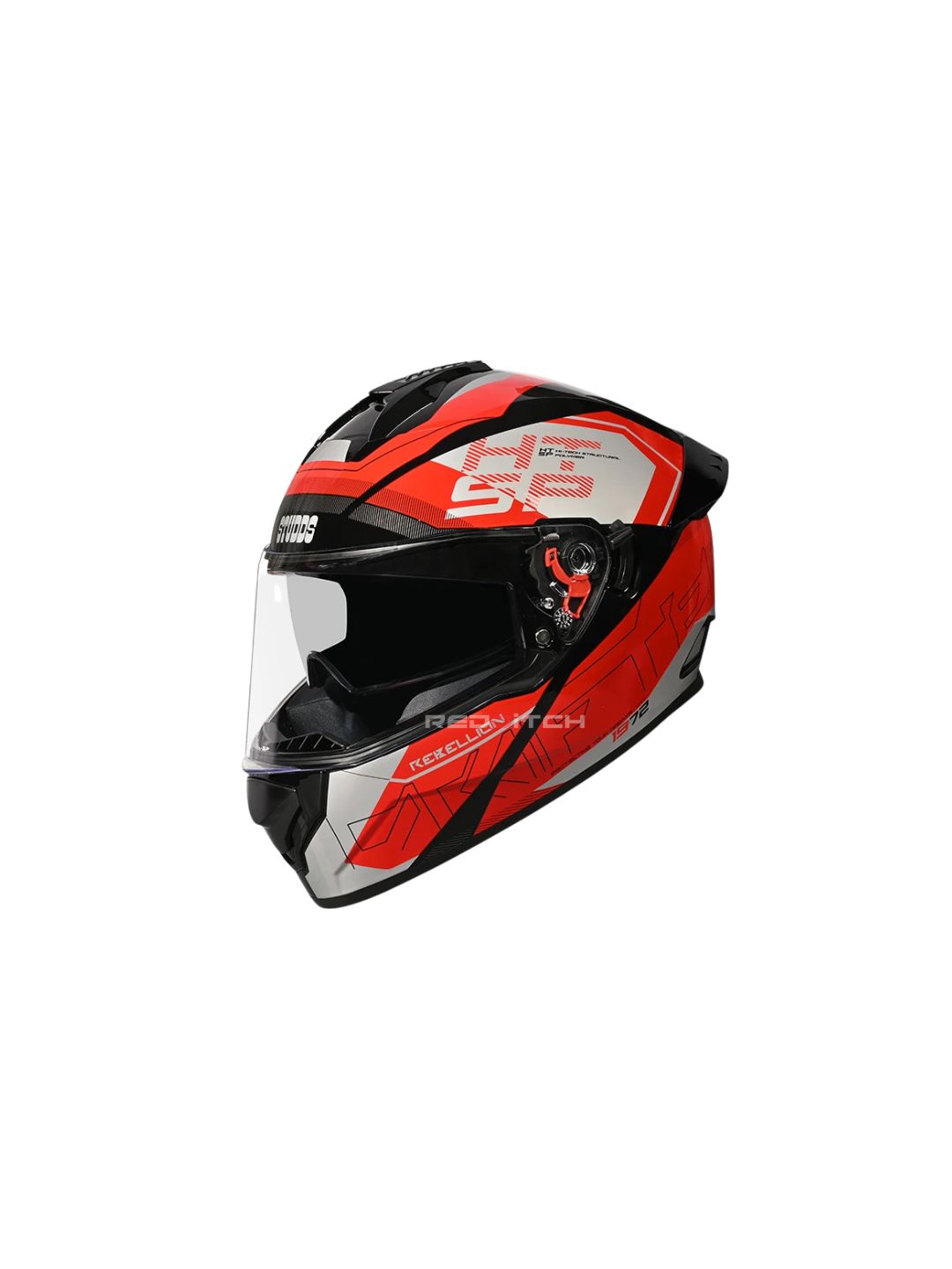 DRIFTER D6 REBELLION BLACK N2 RED – Premium motorcycle helmet with a sleek black and red design. Offers superior protection, comfort, and a stylish look for every rider. Available at the **best helmet shop in India**.
