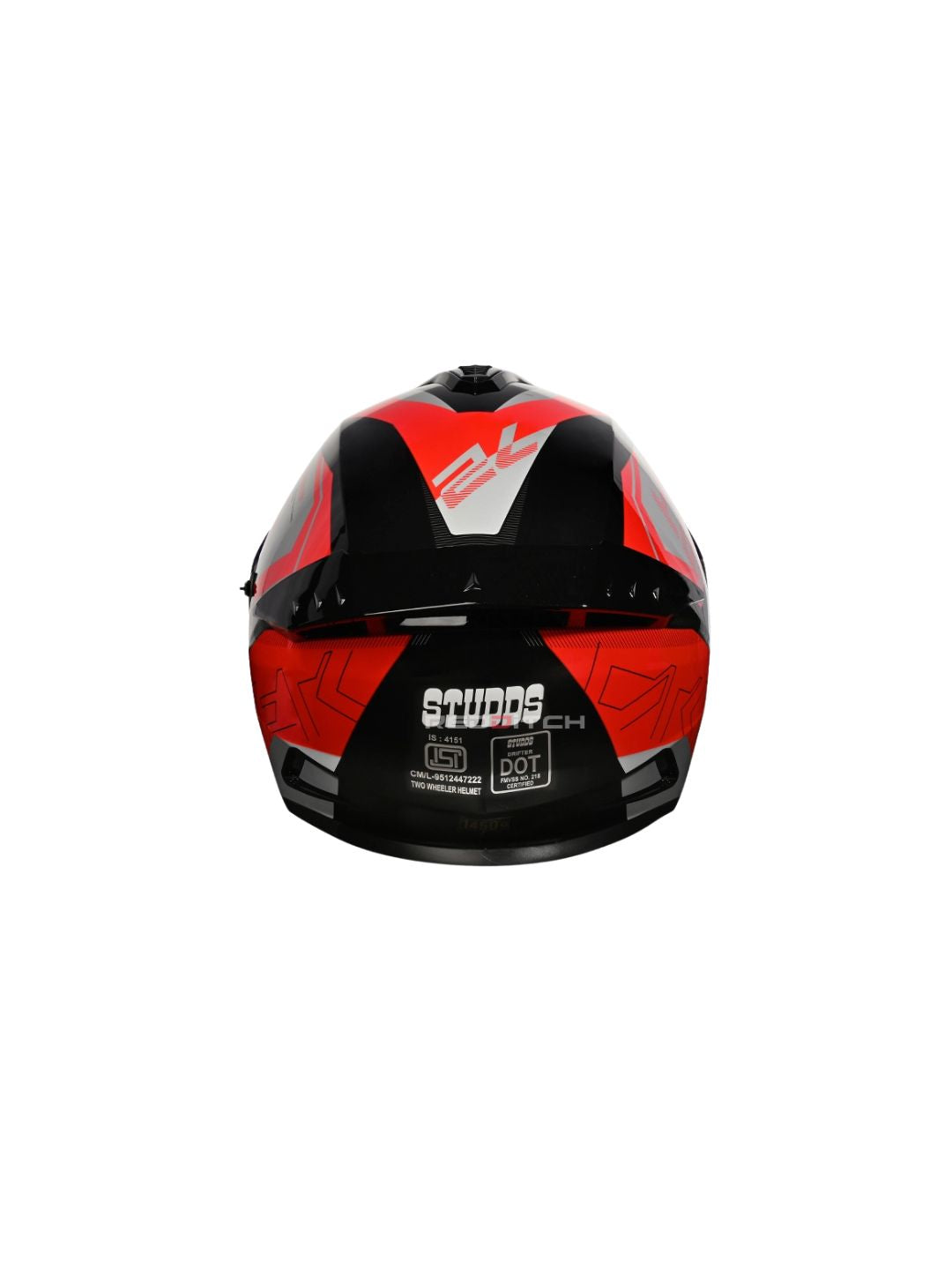 DRIFTER D6 REBELLION BLACK N2 RED – Premium motorcycle helmet with a sleek black and red design. Offers superior protection, comfort, and a stylish look for every rider. Available at the **best helmet shop in India**.