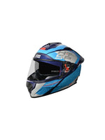 DRIFTER D6 REBELLION MATT BLUE N1 BLUE – High-quality motorcycle helmet featuring a stylish matte blue design. Ensures superior protection, comfort, and a secure fit for every ride. Available at the **best helmet shop in India**.