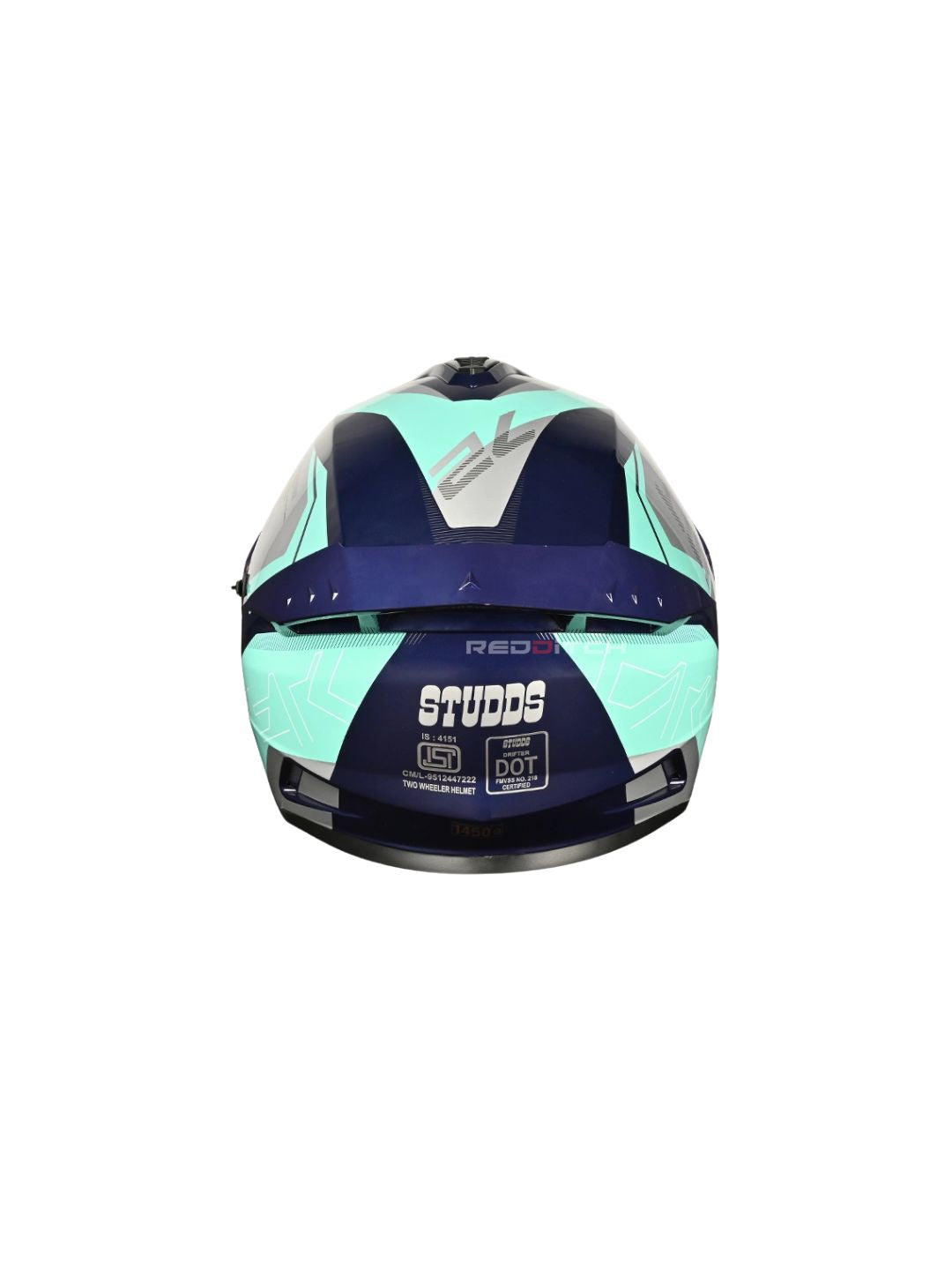 DRIFTER D6 REBELLION BLUE TURQUOISE N1 BLUE – Premium motorcycle helmet with a striking blue and turquoise design. Provides superior protection, comfort, and a secure fit for every ride. Available at the **best helmet shop in India**.