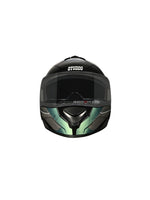 DRIFTER D6 REBELLION BLACK CHAMELEON N1 BLUE – High-quality motorcycle helmet with a unique black chameleon and blue design. Offers superior protection, comfort, and a secure fit for every ride. Available at the **best helmet shop in India**.