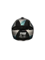 DRIFTER D6 REBELLION BLACK CHAMELEON N1 BLUE – High-quality motorcycle helmet with a unique black chameleon and blue design. Offers superior protection, comfort, and a secure fit for every ride. Available at the **best helmet shop in India**.