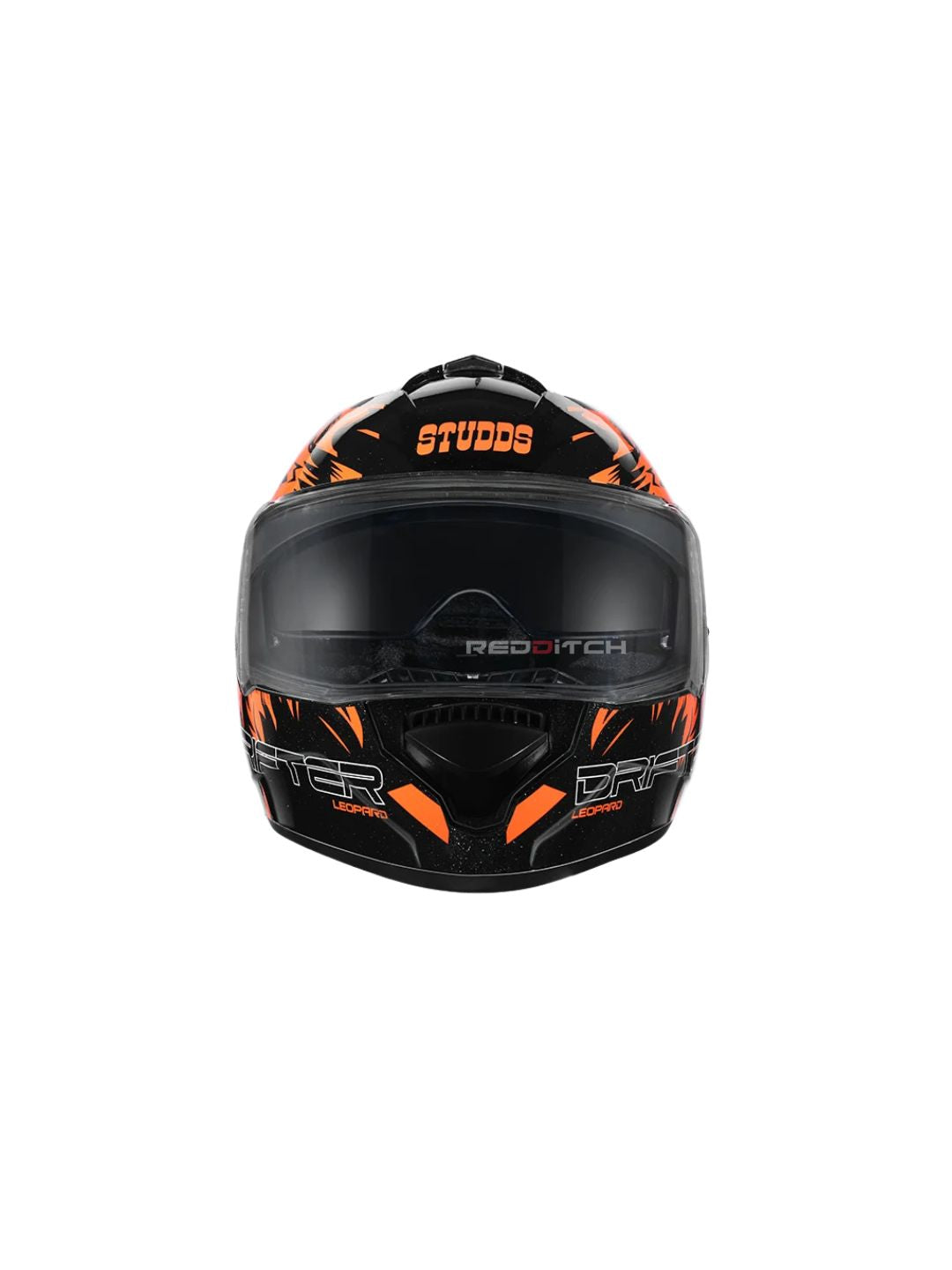 STUDDS DRIFTER D2 ORANGE N9 BLACK – Premium full-face motorcycle helmet with a bold orange and black design. Ensures superior protection, comfort, and a secure fit for every ride. Available at the **best helmet shop in India**.