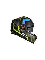 STUDDS DRIFTER D4 R1 BLACK YELLOW N4 GREY – High-quality full-face motorcycle helmet featuring a sleek black, yellow, and grey design. Provides superior protection, comfort, and a secure fit for every ride. Available at the **best helmet shop in India**.