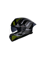 STUDDS TROOPER D3 BLACK N3 GREEN – Premium modular motorcycle helmet featuring a sleek black and green design. Offers superior protection, comfort, and a secure fit for every ride. Available at the **best helmet shop in India**.