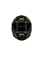 STUDDS TROOPER D3 BLACK N3 GREEN – Premium modular motorcycle helmet featuring a sleek black and green design. Offers superior protection, comfort, and a secure fit for every ride. Available at the **best helmet shop in India**.