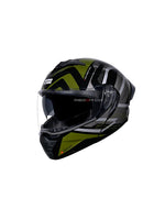 STUDDS TROOPER D3 BLACK N3 GREEN – Premium modular motorcycle helmet featuring a sleek black and green design. Offers superior protection, comfort, and a secure fit for every ride. Available at the **best helmet shop in India**.