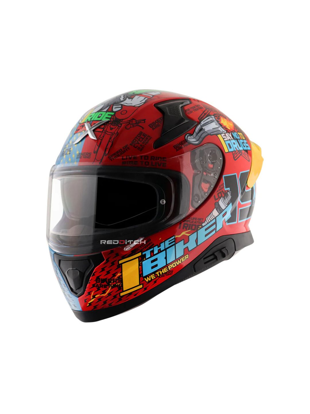Axor xBHP #THENINETEEN, a limited-edition motorcycle helmet designed in collaboration with xBHP, featuring unique graphics, superior safety features, and enhanced comfort for riders who value style and protection.