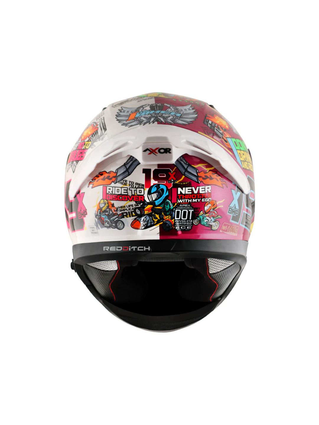 Axor xBHP #THENINETEEN, a limited-edition motorcycle helmet designed in collaboration with xBHP, featuring unique graphics, superior safety features, and enhanced comfort for riders who value style and protection.