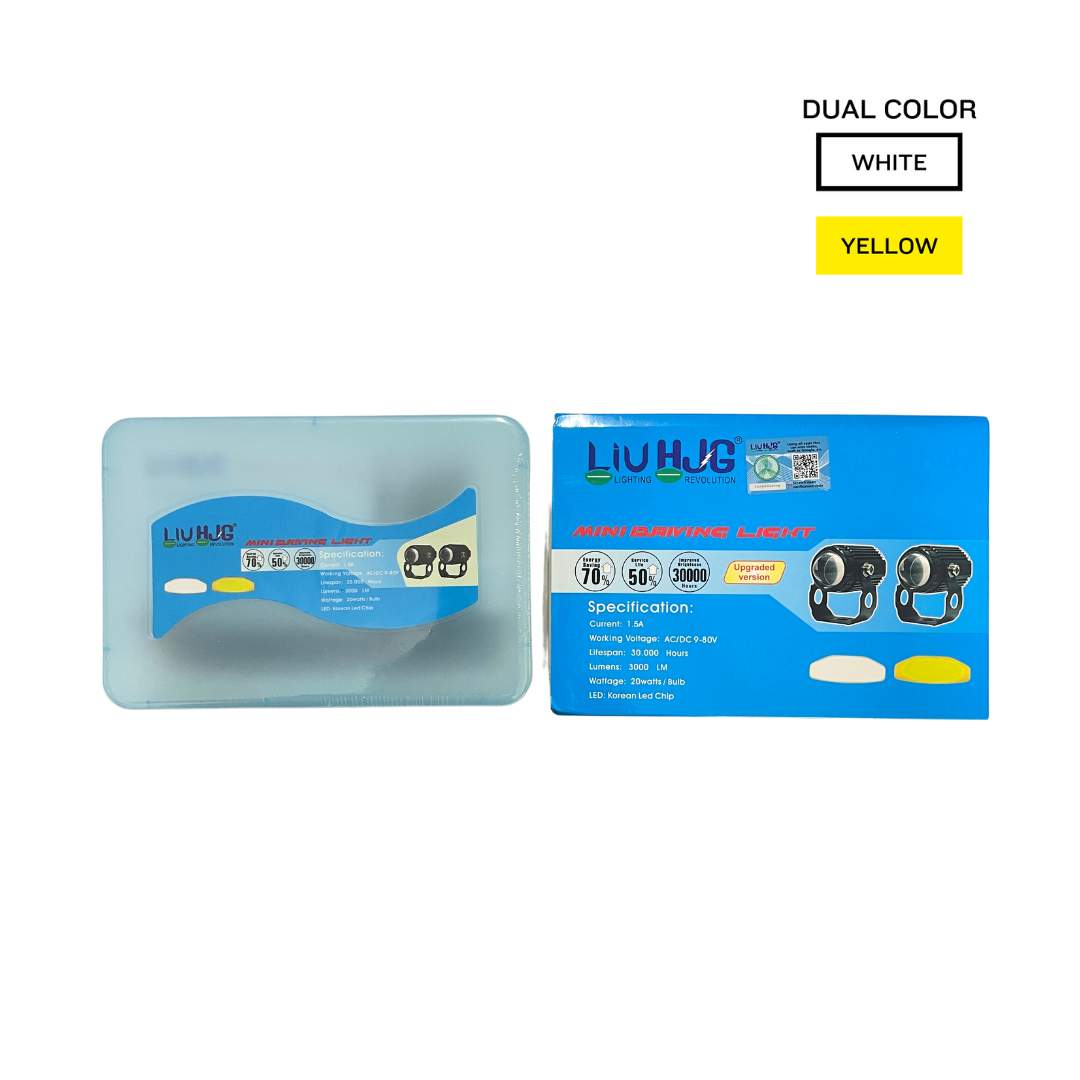 LIU HJG MINI DRIVE FOG LAMP WHITE/YELLOW