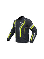Bison Air Pro (Black/Flu Green) Jacket: Designed for superior airflow and protection, this jacket features a breathable mesh construction, CE-certified armor, and an ergonomic fit. Perfect for warm-weather rides, offering style, comfort, and safety for every rider.