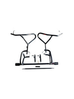 BMW G 310 GS Single Slider Crash Guard (Silver/Black) – crafted for enhanced protection, this crash guard absorbs impact and shields the bike's frame. Made from durable material, it offers a sleek silver finish and is designed for easy installation and long-lasting performance. Ideal for off-road and urban riding.