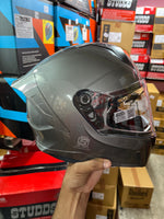 Vega Sonic DX Solid Athena Grey Helmet provides a sleek design with reliable safety and comfort for everyday rides.