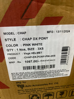 The Vega CHAP DX Pony Pink White helmet offers a chic and stylish design with a lightweight build for maximum comfort. Its pink and white finish makes it a trendy choice, while ensuring reliable safety for everyday rides.