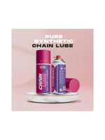 TRM Calidad Pure Synthetic Chain Lube, a high-quality lubricant designed to provide superior protection, reduce friction, and extend the lifespan of your motorcycle chain with long-lasting performance.