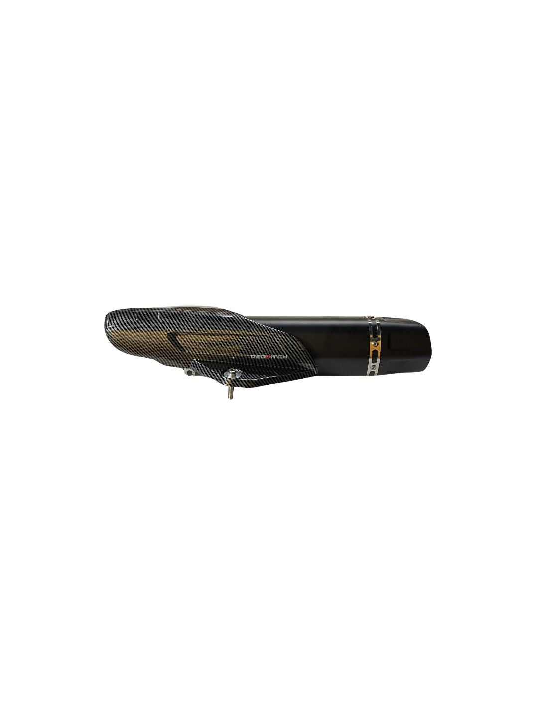 Akrapovic R1 M Giant Exhaust in black color, offering superior performance, a deep exhaust note, and a sleek, stylish finish to enhance your bike's look and power.