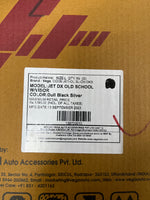 **Vega Jet DX Old School W/Visor Dull Black Silver** – A classic open-face helmet with a vintage touch. Designed with a durable high-impact shell, it offers a stylish dull black and silver finish, a wide visor for clear vision, and a comfortable fit for everyday riding.