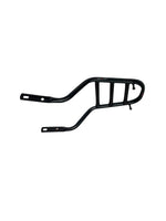 Himalayan Carrier in black color, designed to provide a strong and durable platform for carrying luggage or gear on your Royal Enfield Himalayan, enhancing both utility and style.