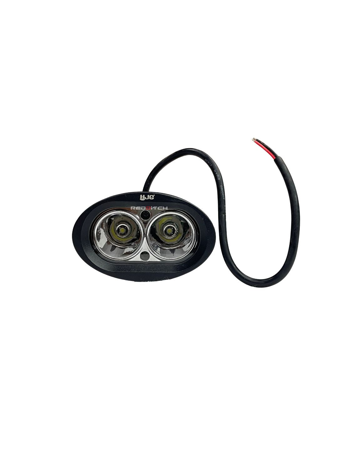 HJG 2 LED Fog Oval, a compact and efficient auxiliary light with an oval design, offering bright dual LED illumination for enhanced visibility and safety during foggy or low-light rides.