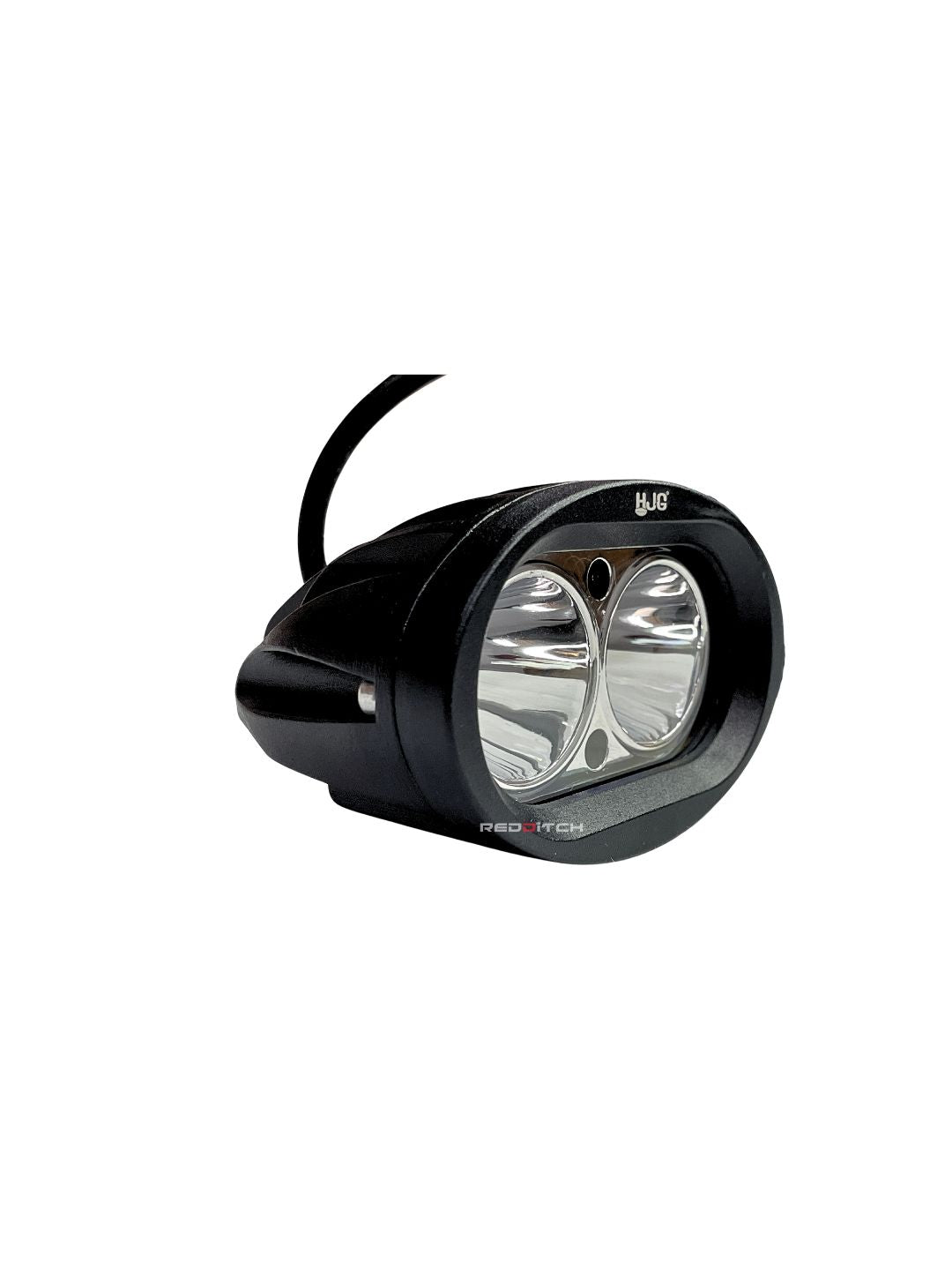 HJG 2 LED Fog Oval, a compact and efficient auxiliary light with an oval design, offering bright dual LED illumination for enhanced visibility and safety during foggy or low-light rides.