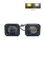 Two LED lights with a white background and color options shown above.