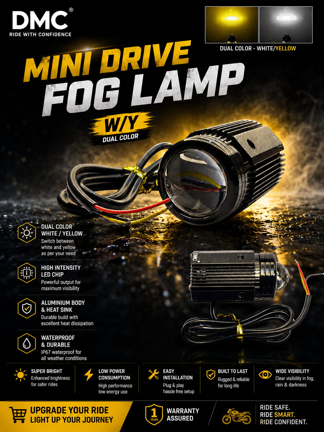 DMC MINI DRIVE FOG LAMP W/Y