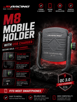 M8 MOBILE HOLDER WITH USB (JB RACING)