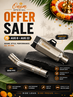 REDDITCH OFFER SALE ( ANY BEND PIPE + AKRAPOVIC HEX CUT )