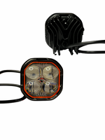 white background with 4 led light