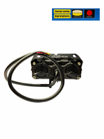 3 led fog lamp with white bakground