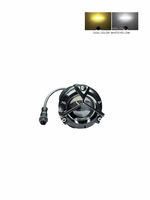 LED light with dual color options on a white background