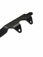 Black metal bracket on a white background