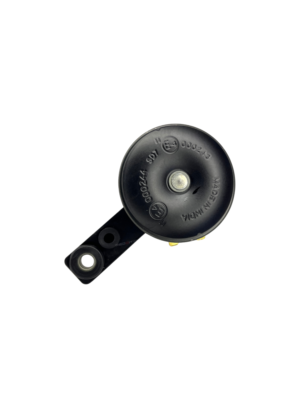 Black bicycle bell on a white background