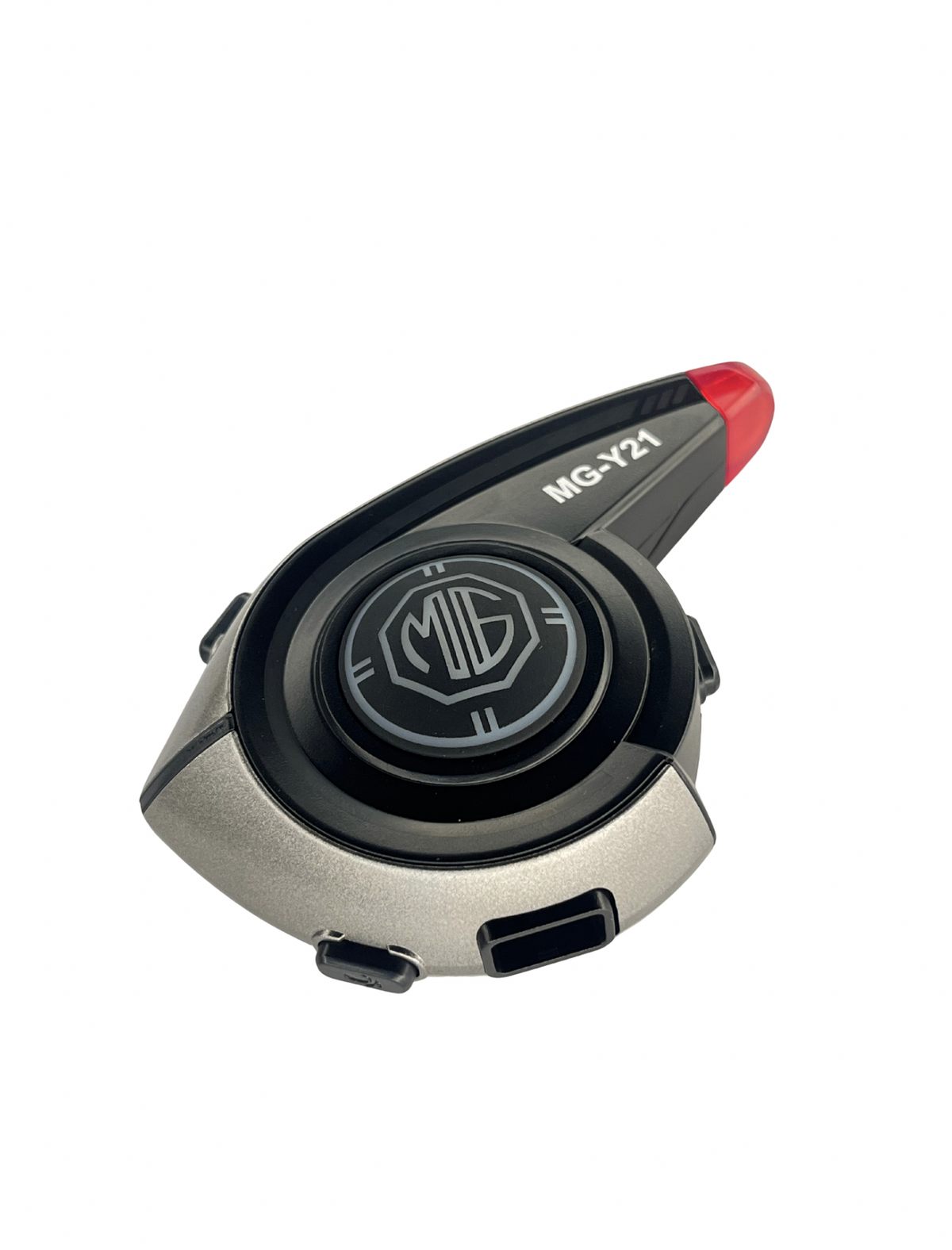 Car key fob with MG logo on a white background