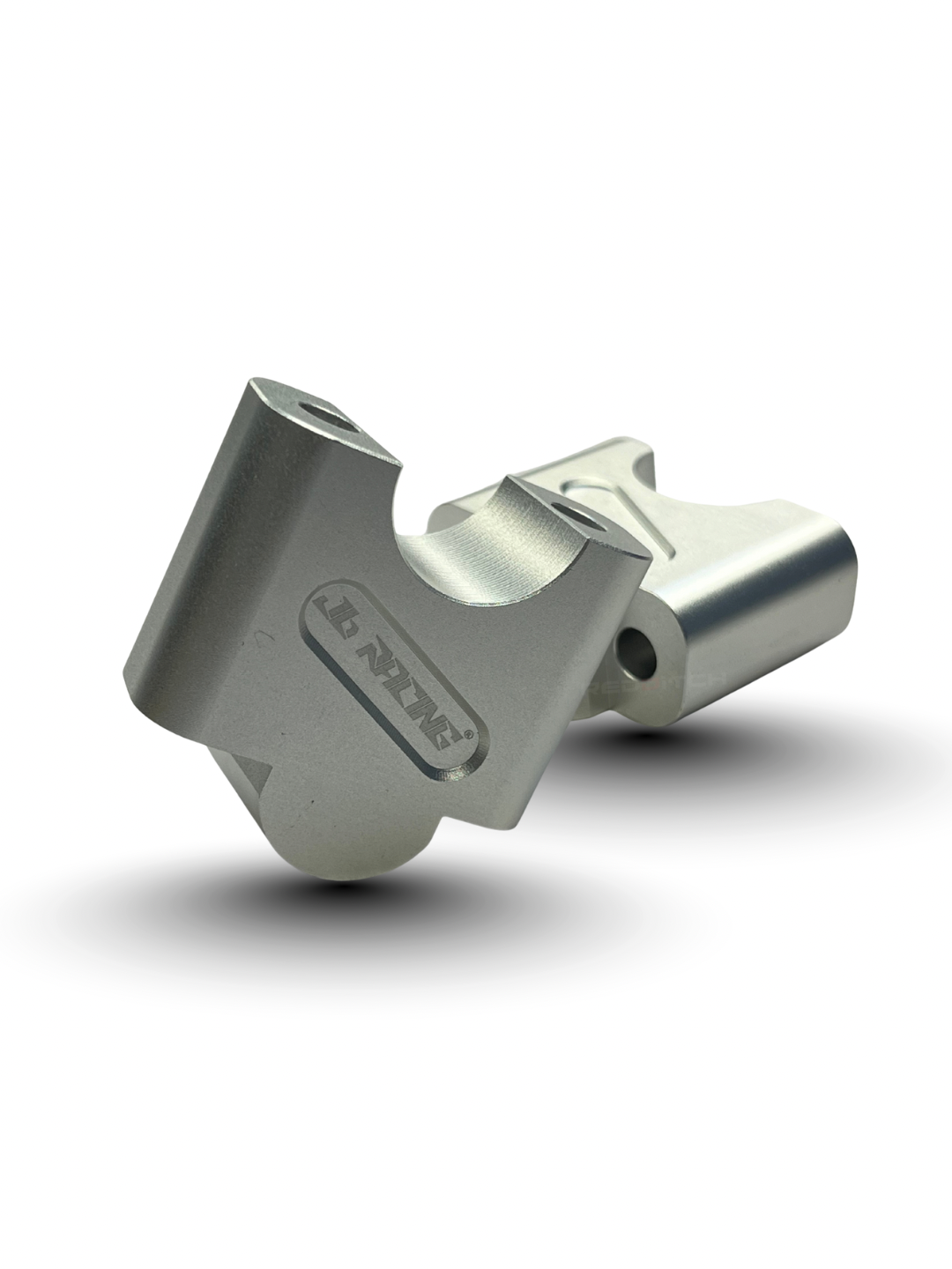 Metallic valve stem cap on a white background