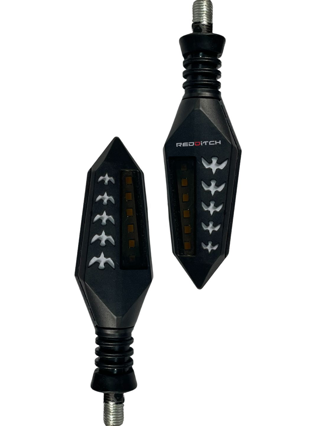 Bird Indicator, a uniquely designed motorcycle indicator with a sleek, bird-inspired shape, offering bright illumination and adding a distinctive style to your bike while enhancing safety.