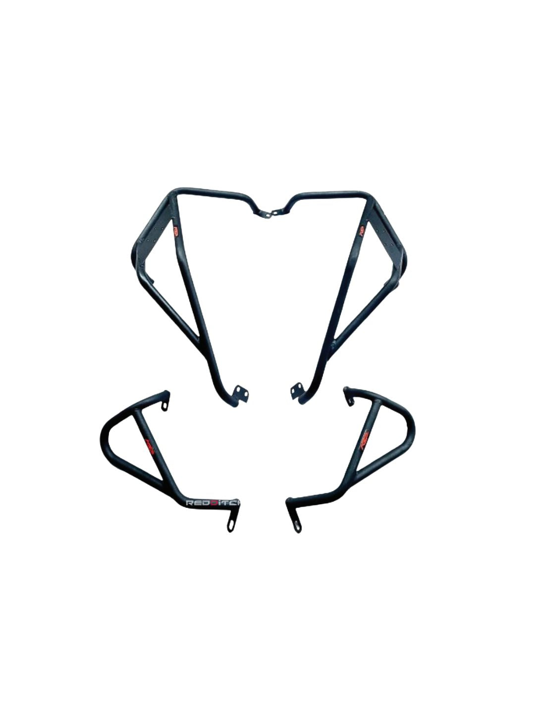 The **KTM Adventure Boco Crash Guard** provides robust protection for your bike during off-road adventures and falls. Crafted from durable materials, it ensures safety while maintaining a stylish and rugged appearance.