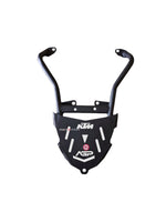 **KTM Adventure Expedition Carrier**: Enhance your KTM Adventure's luggage capacity with the Expedition Carrier. Designed for long-distance riders, this sturdy and versatile carrier offers ample space for your gear, making it ideal for extended trips. Crafted from durable materials, it ensures reliable performance on rugged terrains. Its seamless integration with the bike's design adds both functionality and style, perfect for your next adventure.